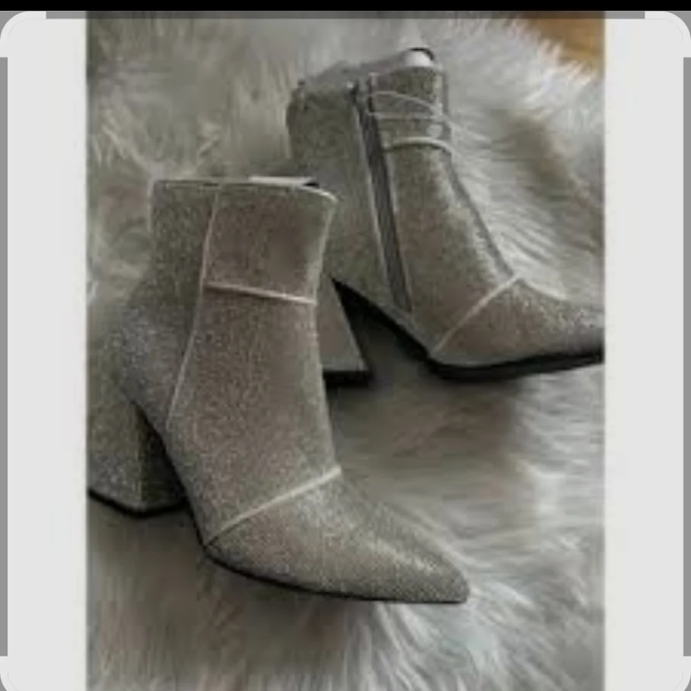 a new day Sparkling Silver rhinestone All Over Ankle Booties